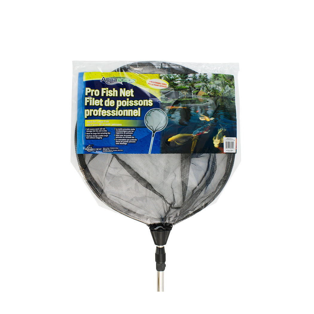 Aquascape Pro Fish Net Round with Black Soft Netting w/ Extendable