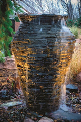 Photo of Aquascape Stacked Slate Urn Fountain Kits - Aquascape Canada