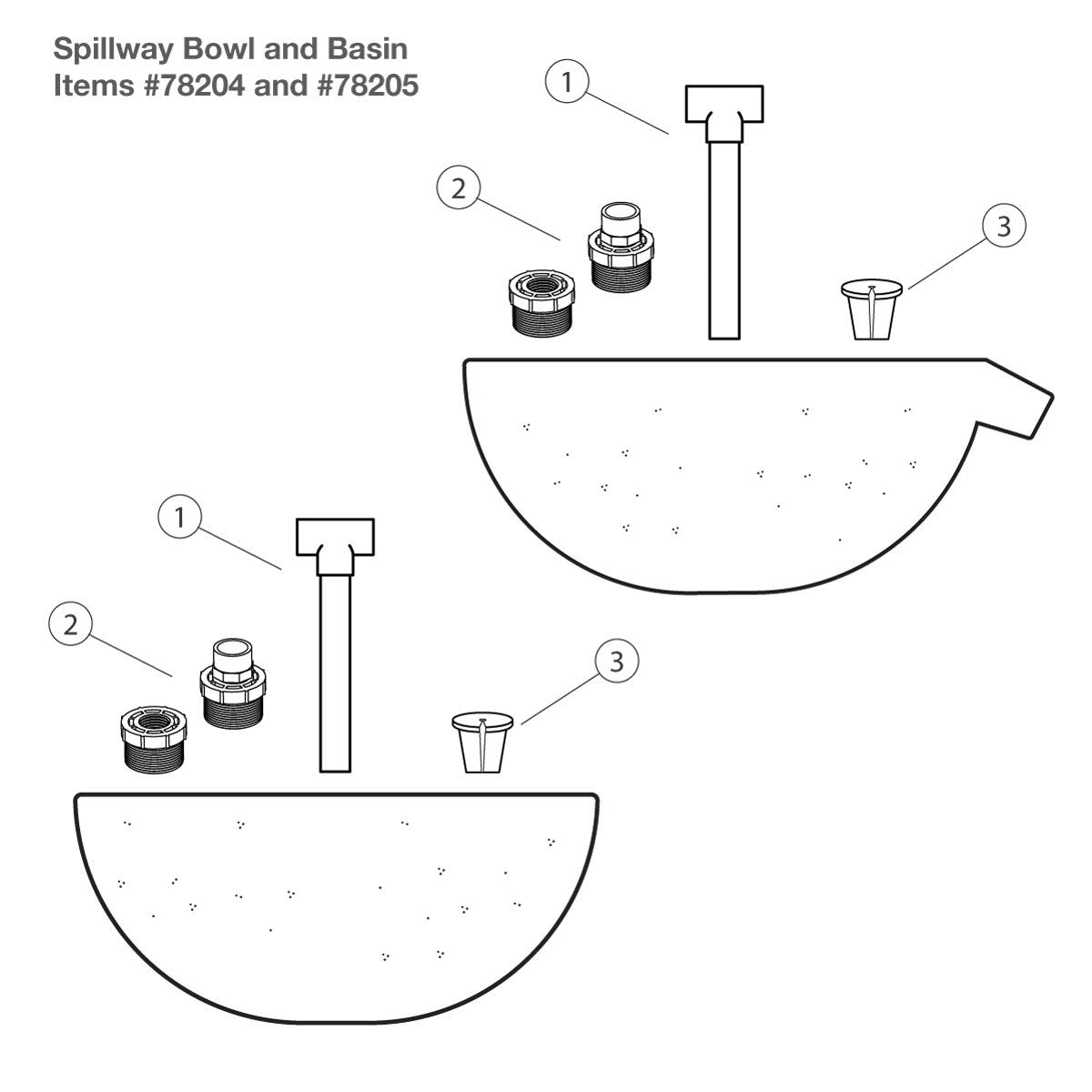 Photo of Aquascape Bowl and Basin Landscape Fountain Kit Replacement Parts - Aquascape Canada
