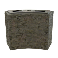Aquascape Curved Stacked Slate Wall Base and Toppers