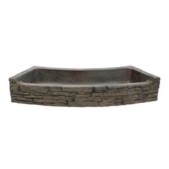 Aquascape Curved Stacked Slate Wall Base and Toppers