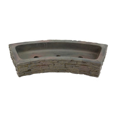 Photo of Aquascape Curved Stacked Slate Wall Base and Toppers - Aquascape Canada