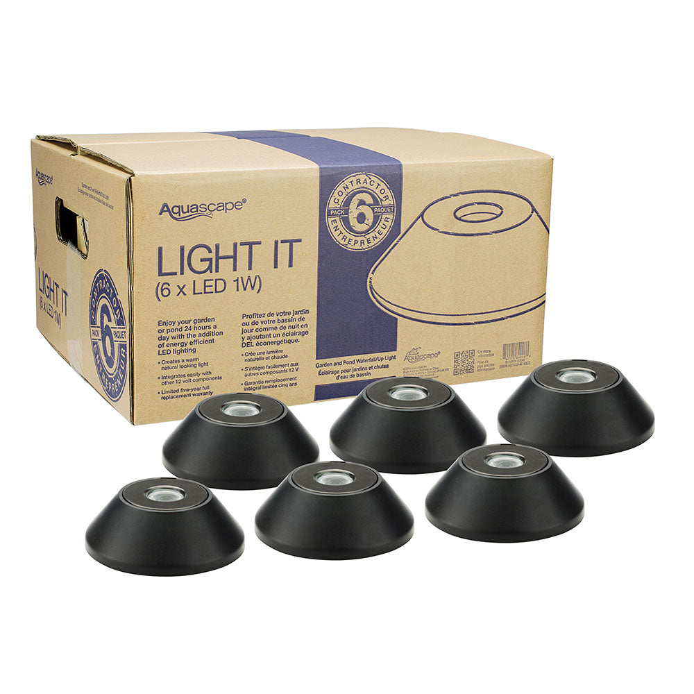 Photo of Aquascape Garden and Pond LED Spotlight and Waterfall Contractor 6-Pack - Aquascape Canada