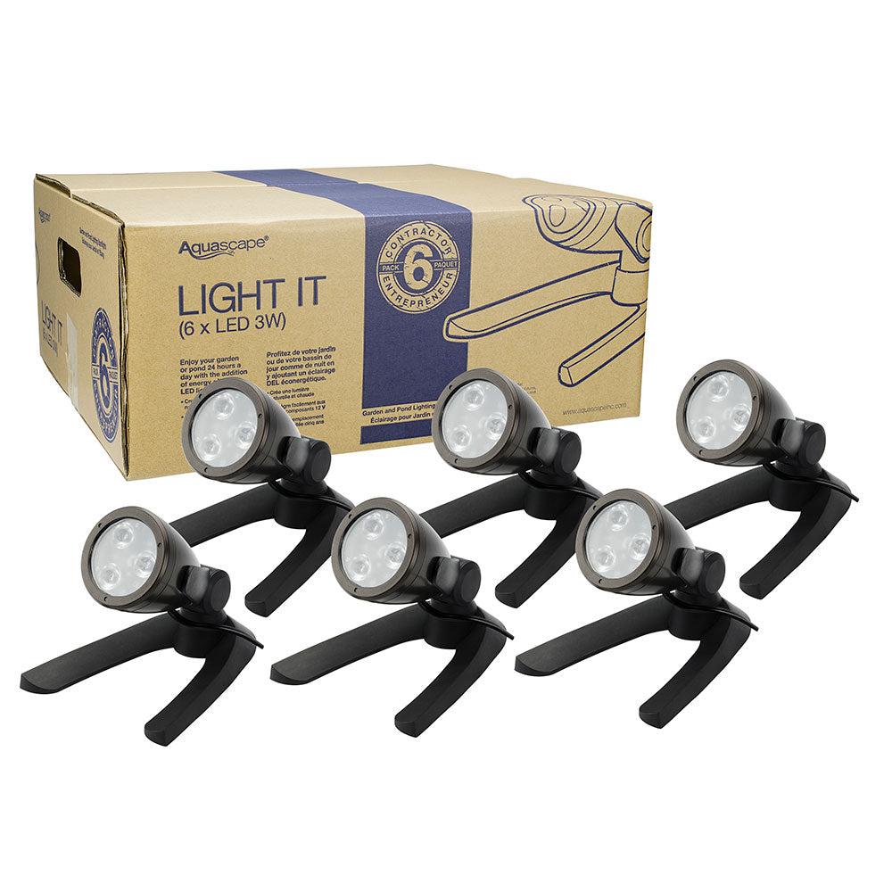 Photo of Aquascape Garden and Pond LED Spotlight and Waterfall Contractor 6-Pack - Aquascape Canada