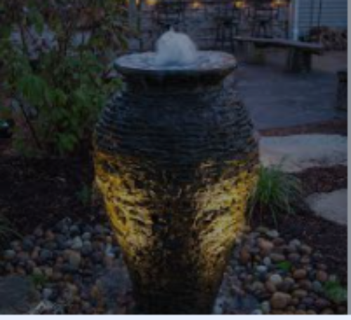 Photo of Aquascape Stacked Slate Urn Fountain Kits - Aquascape Canada