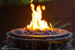 Photo of Aquascape Fire and Water Stacked Slate Urn Large - Aquascape Canada